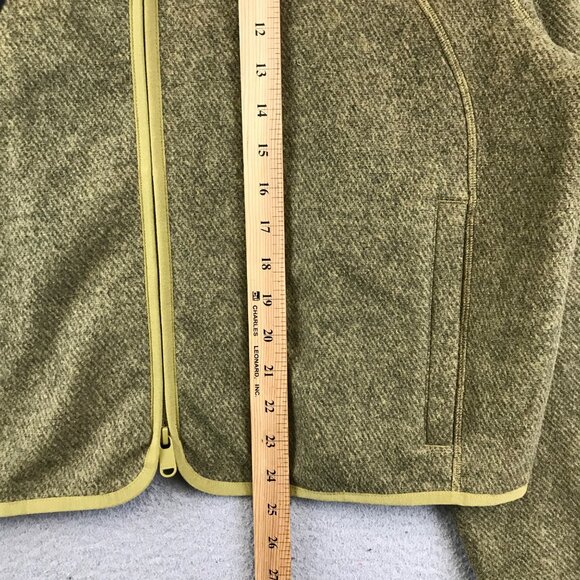 Athleta Full Zip Jacket Stand Up Collar Olive Green Women's Size L - Picture 7 of 13